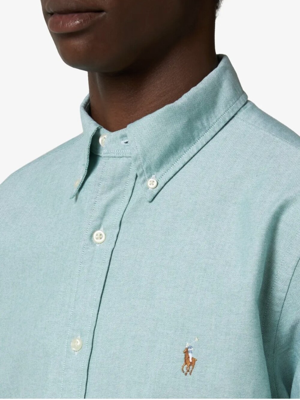 Ralph Lauren Mint Green Button-Down Oxford Shirt Sz.16.5 - Picture 4 of 9